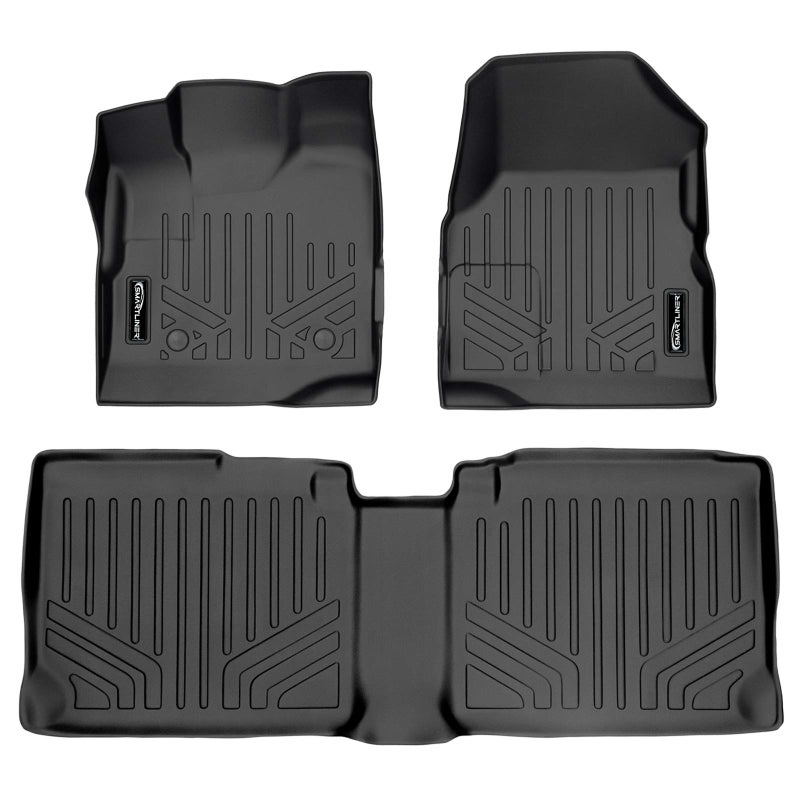 SMARTLINER Custom Fit Floor Mats 2 Row Liner Set for 2010-2011 GMC Terrain - Image 1